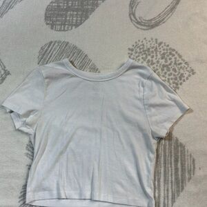 PacSun white Short Sleeve crop top